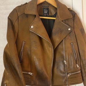 Zara Brown Leather Jacket